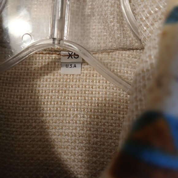 New Mens Flannel Shacket Western Shirt XS Snap up Navajo Thermal Browns Teal Tan - Picture 4 of 11